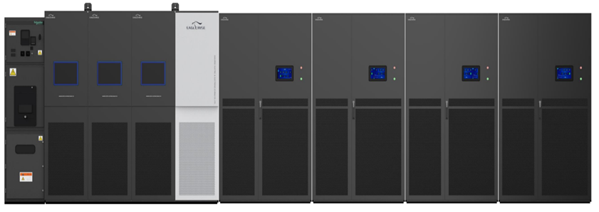 DC-Stromversorgungssystem Rechenzentrum mit Solid-State Transformer (SST) und modularer Architektur