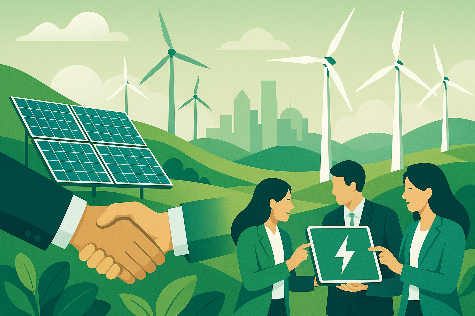 Unser Versprechen

Nachhaltigkeit ist für uns kein Trend, sondern die Grundlage unseres Geschäftsmodells. Mit jedem Projekt gestalten wir gemeinsam mit unseren Kunden eine grünere, smarte Energiezukunft.